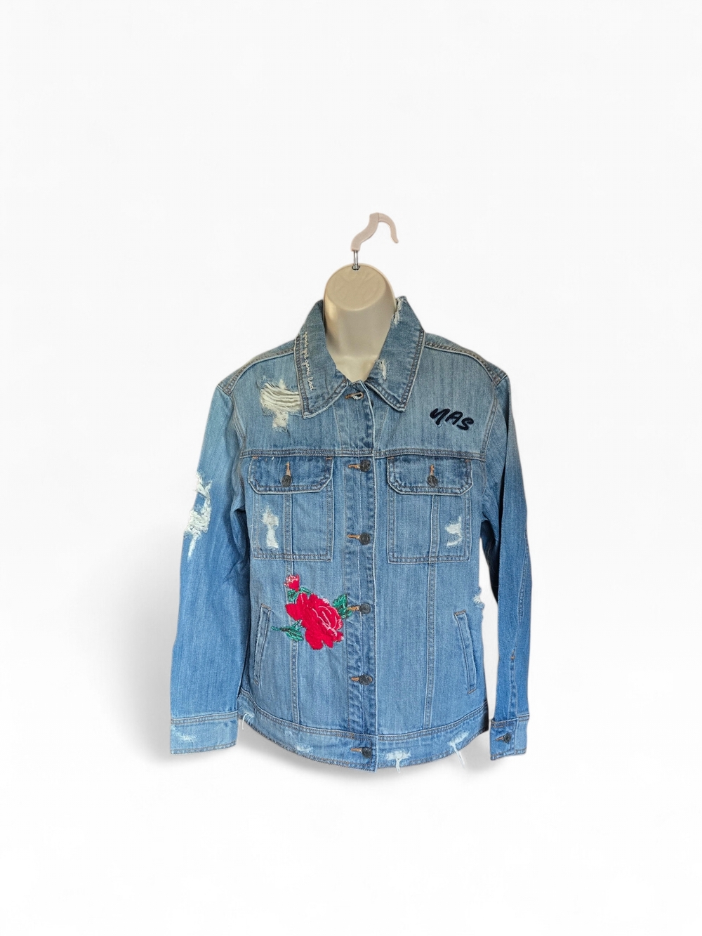 Hidden Jeans Streetwear Embroidered Distressed Oversized S Nwot
